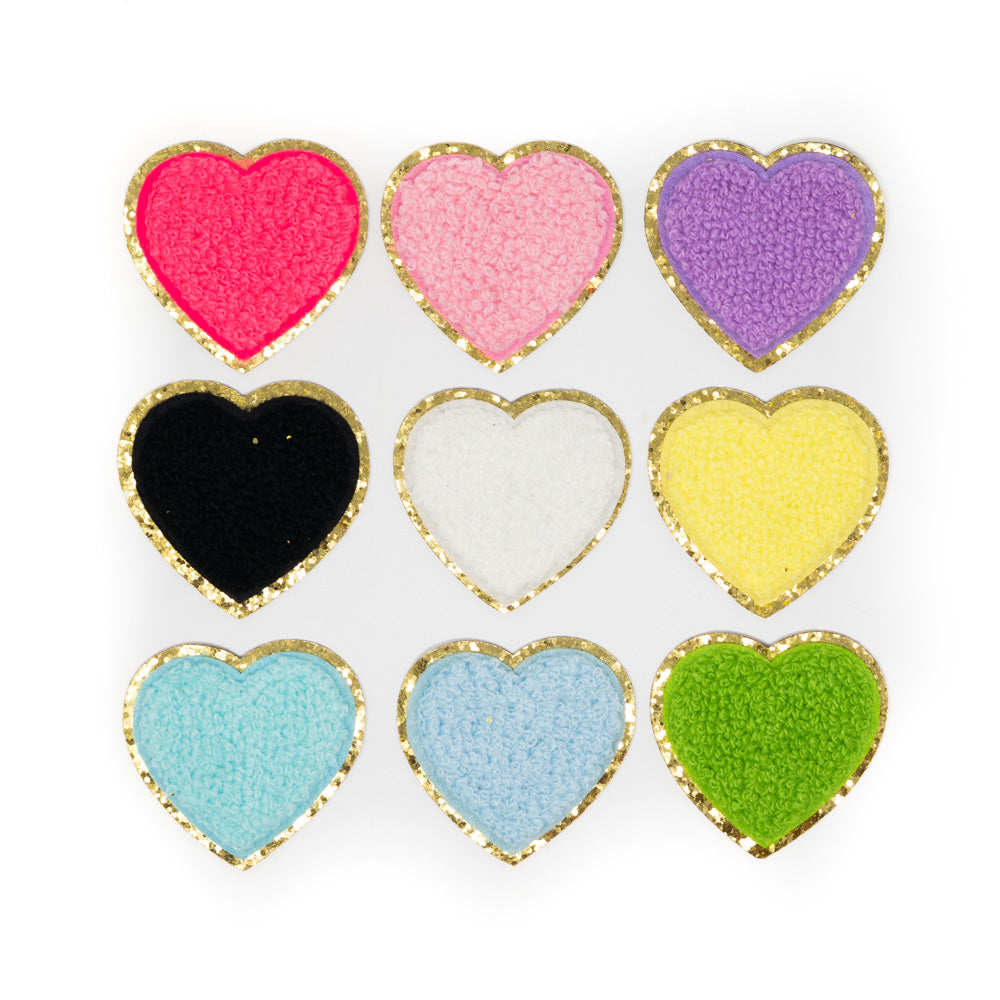Heart Iron-On Patches - 9 Pack – Ribbon and Bows Oh My!