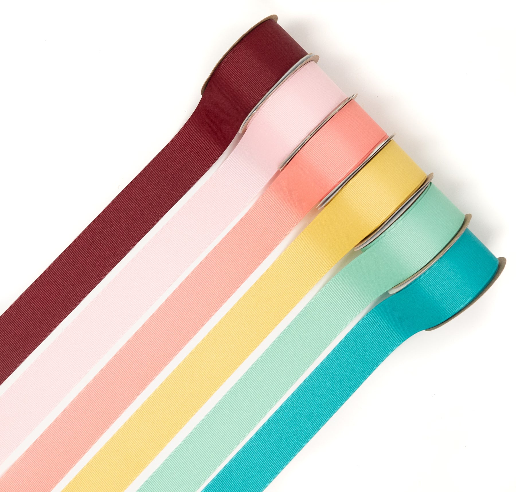 100% Polyester, Solid Grosgrain ribbon at its finest. American made for the highest quality grosgrain ribbon available. This ribbon is available in 120 colors and 7 widths, making it the most versatile offering in grosgrain.