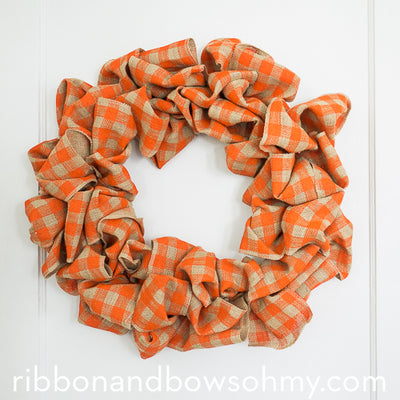 3 Ingredient Easy Burlap Wreath (video)