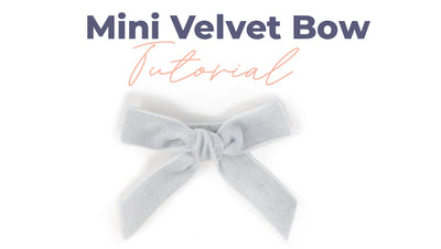 Easy Velvet Mini Bow Clip