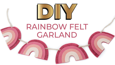 DIY Felt Rainbow Garland