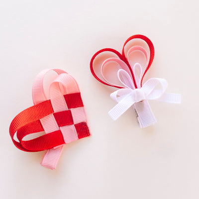 Woven Heart Ribbon Sculpture