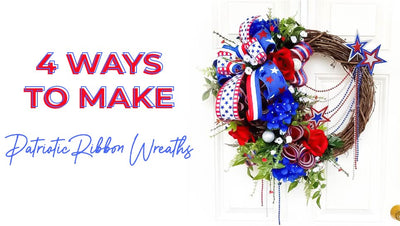 4 Ways to Make Patriotic Ribbon Wreaths