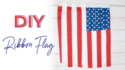 DIY Ribbon American Flag