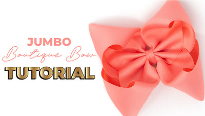 Jumbo Boutique Bow Tutorial - JoJo Bow!  🎀 (video)