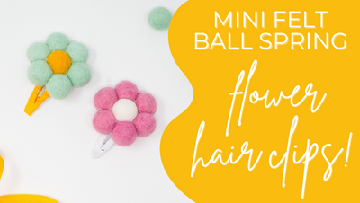 DIY Felt Flower Hair Clips!