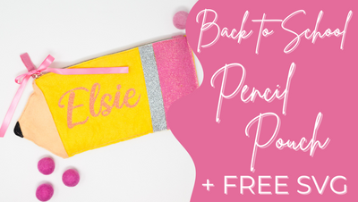 How to Make a Felt Pencil Case - Easy Felt Pencil Bag Tutorial + FREE SVG!