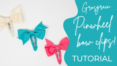 Grosgrain Pinwheel Bow Clip!