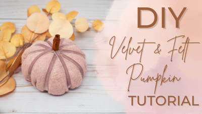 Velvet Felt Pumpkin Tutorial
