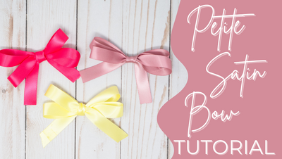DIY Petite Satin Bow Tutorial - How to Make One for Yourself Easy Guide | RABOM