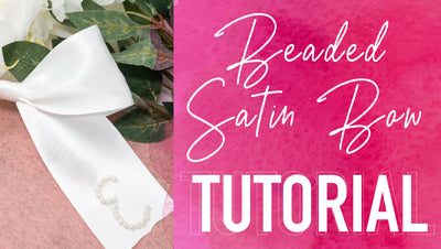 DIY Satin Beaded Bow Tutorial