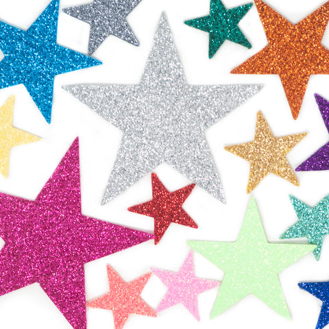 Glitter Felt Stars