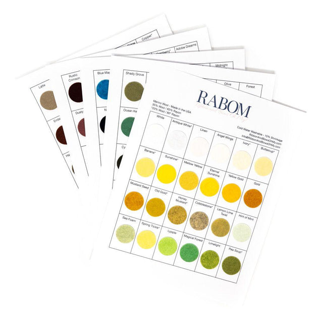 Felt Color Cards – Ribbon and Bows Oh My!
