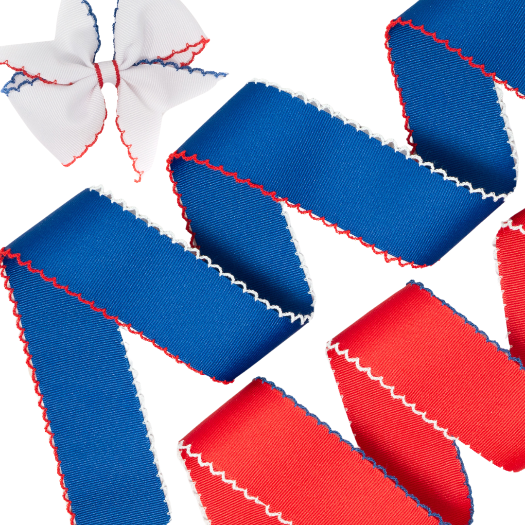 Blue Moon Ribon Patriotic Moonstitch – Ribbon and Bows Oh My!