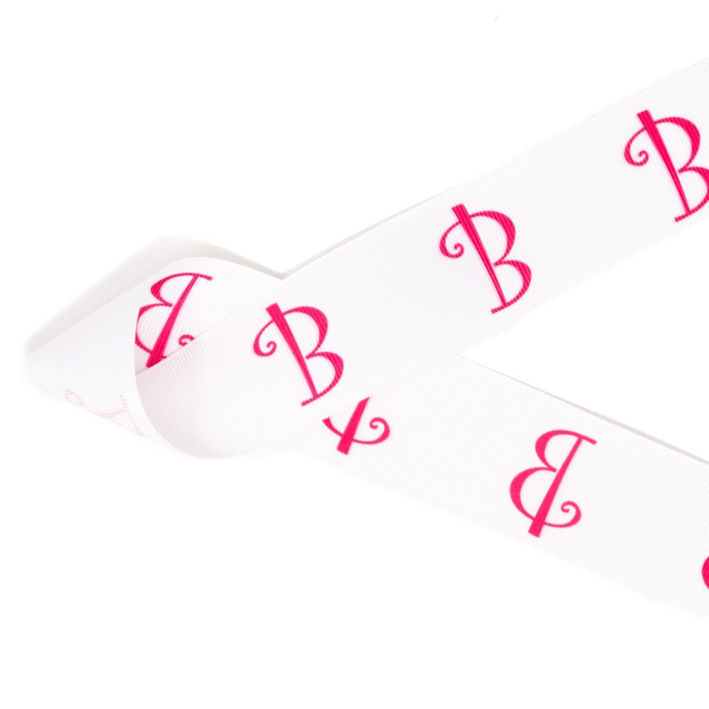 Monogram Initials (Shocking Pink) – Ribbon and Bows Oh My!