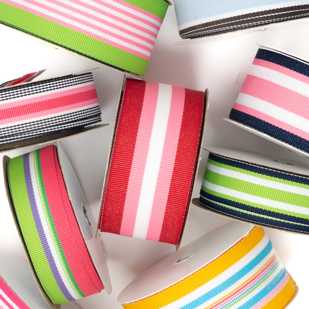 Preppy Stripes β Ribbon and Bows Oh My!
