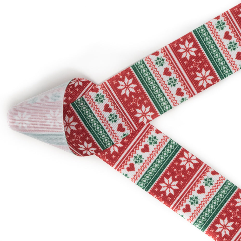 Cold Weather Ribbon Winter & Holiday Print Ribbon for Festive Bows & Crafts – Ribbon and ...