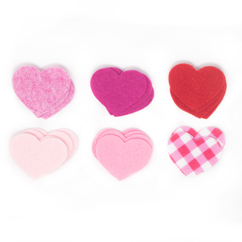 Wool Blend Felt Hearts – Ribbon and Bows Oh My!